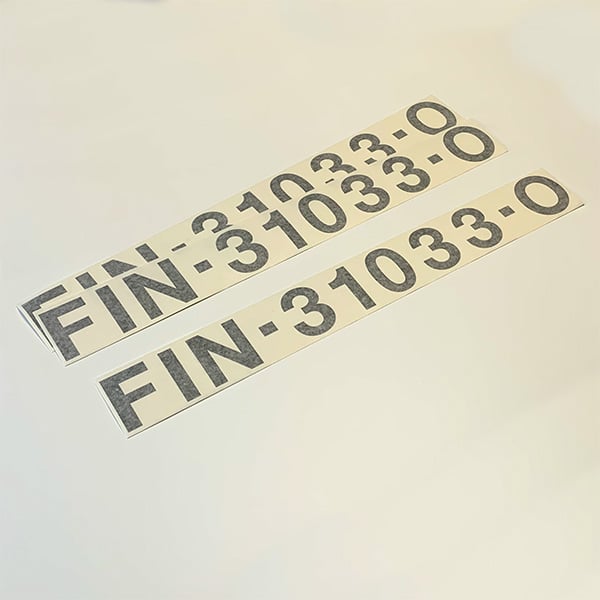 Veneen rekisteritunnus siirtokalvolla, 2+1 kpl - Image 3