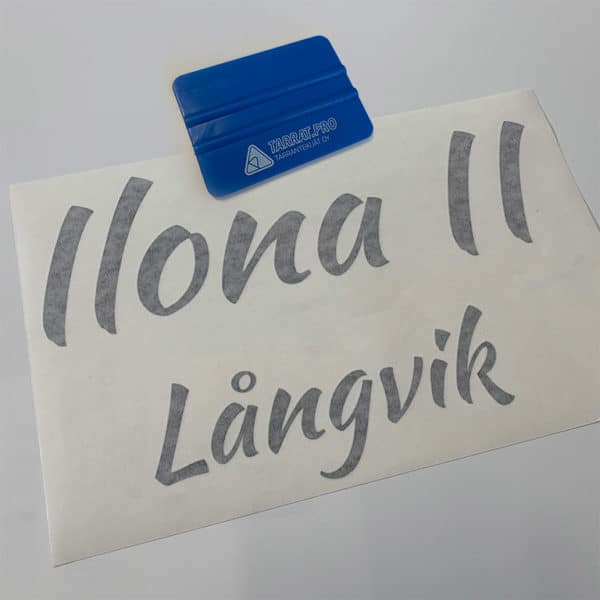 Veneen nimi ja kotisatama tarrateksti siirtokalvolla - Image 2